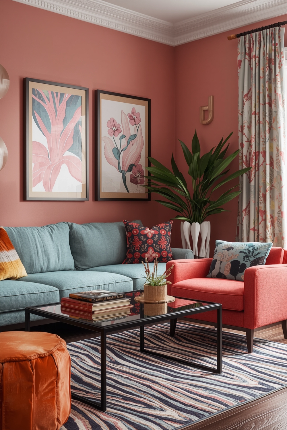 Bright and Fashionable Room Hues