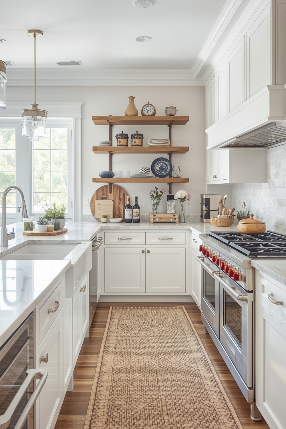 Classic White Oak Kitchen Blueprint