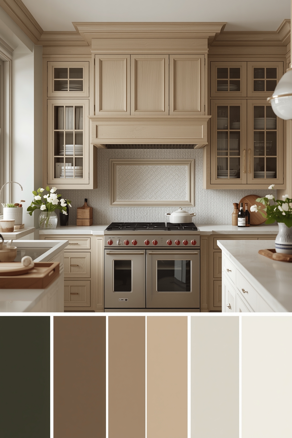 Classic White Oak Kitchen Color Palettes