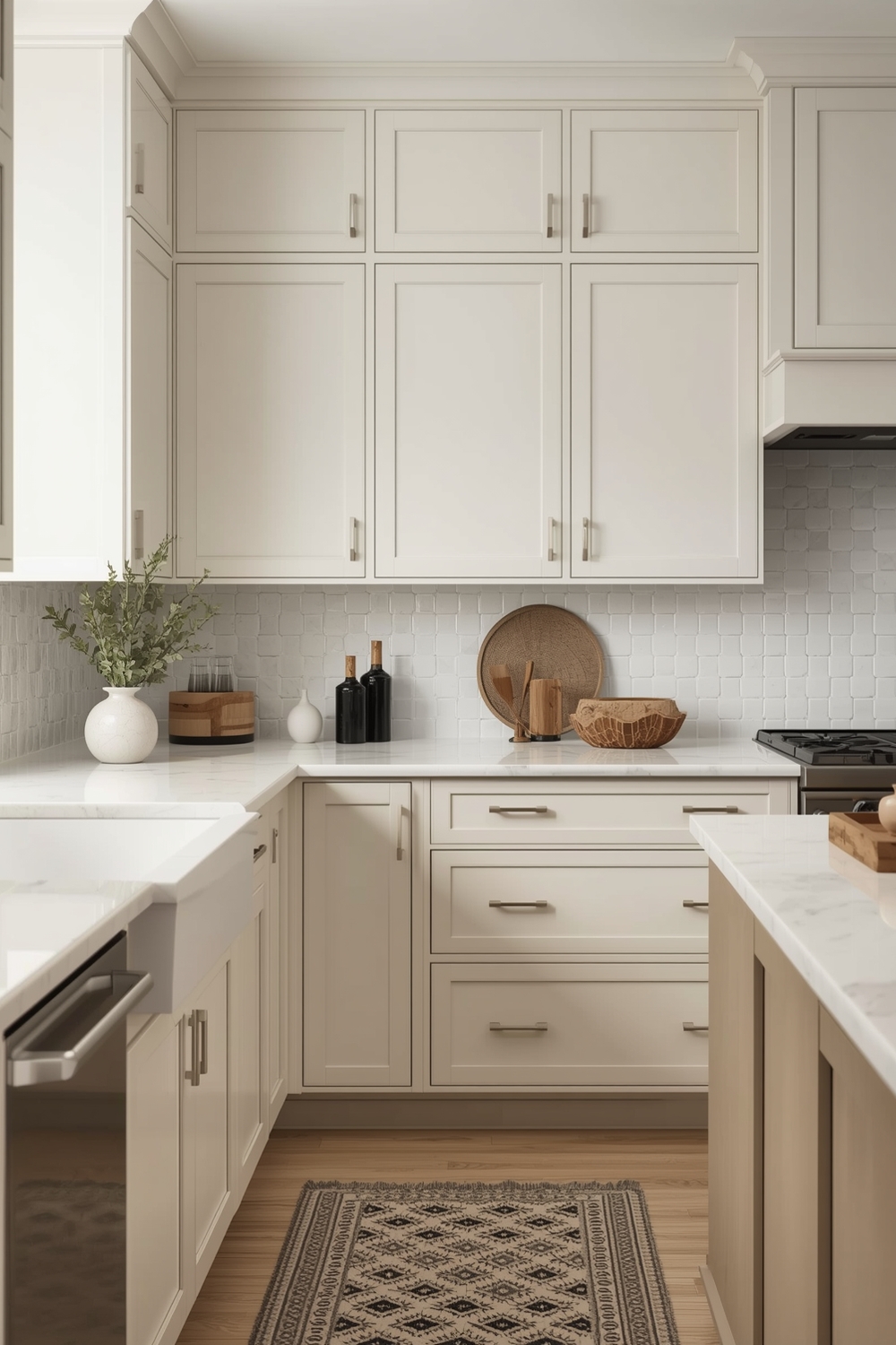 Clean Two-Toned Kitchen Cabinet Designs