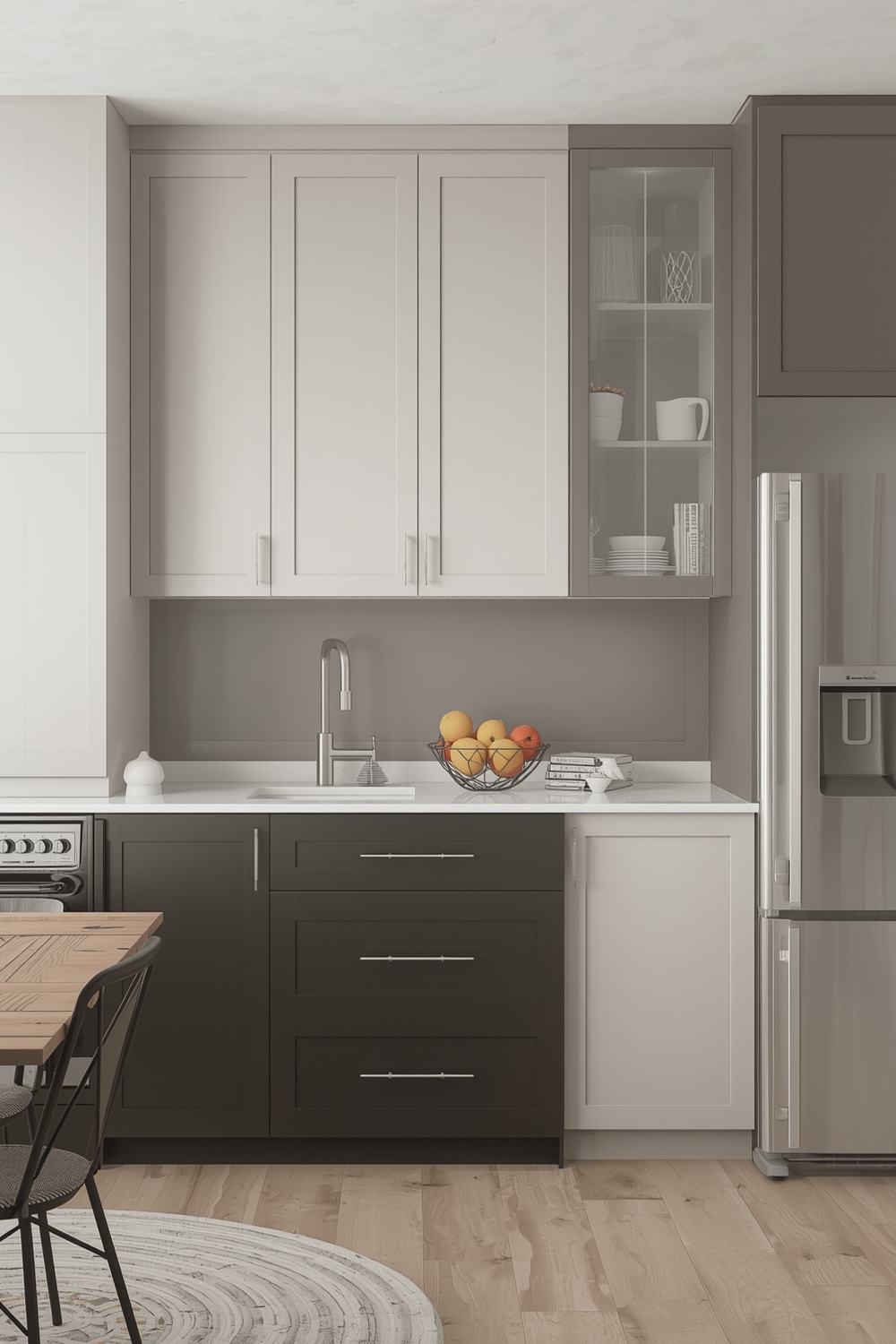 Contemporary Two-Toned Cabinet Finishes