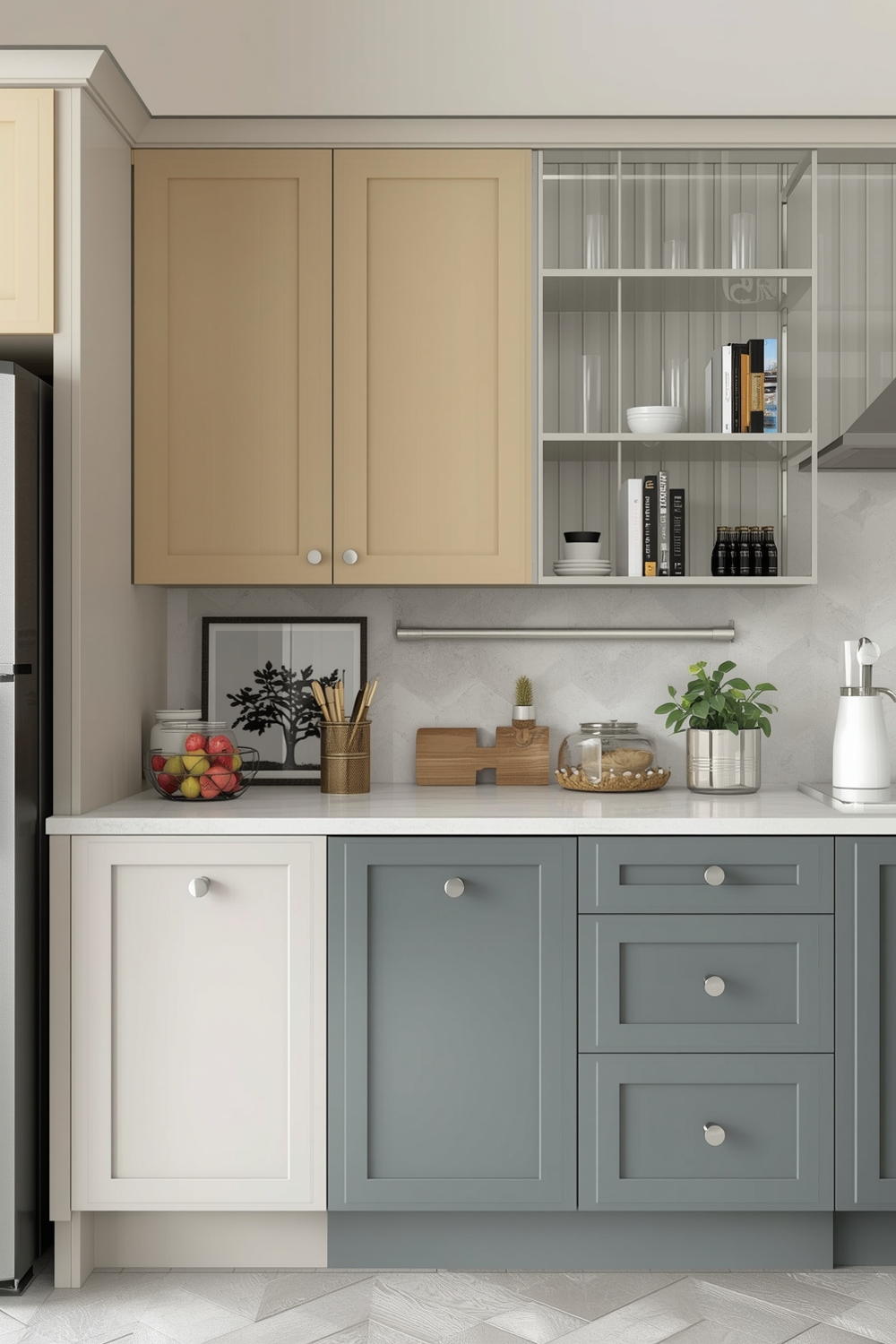 Creative Two-Toned Kitchen Cabinet Concepts