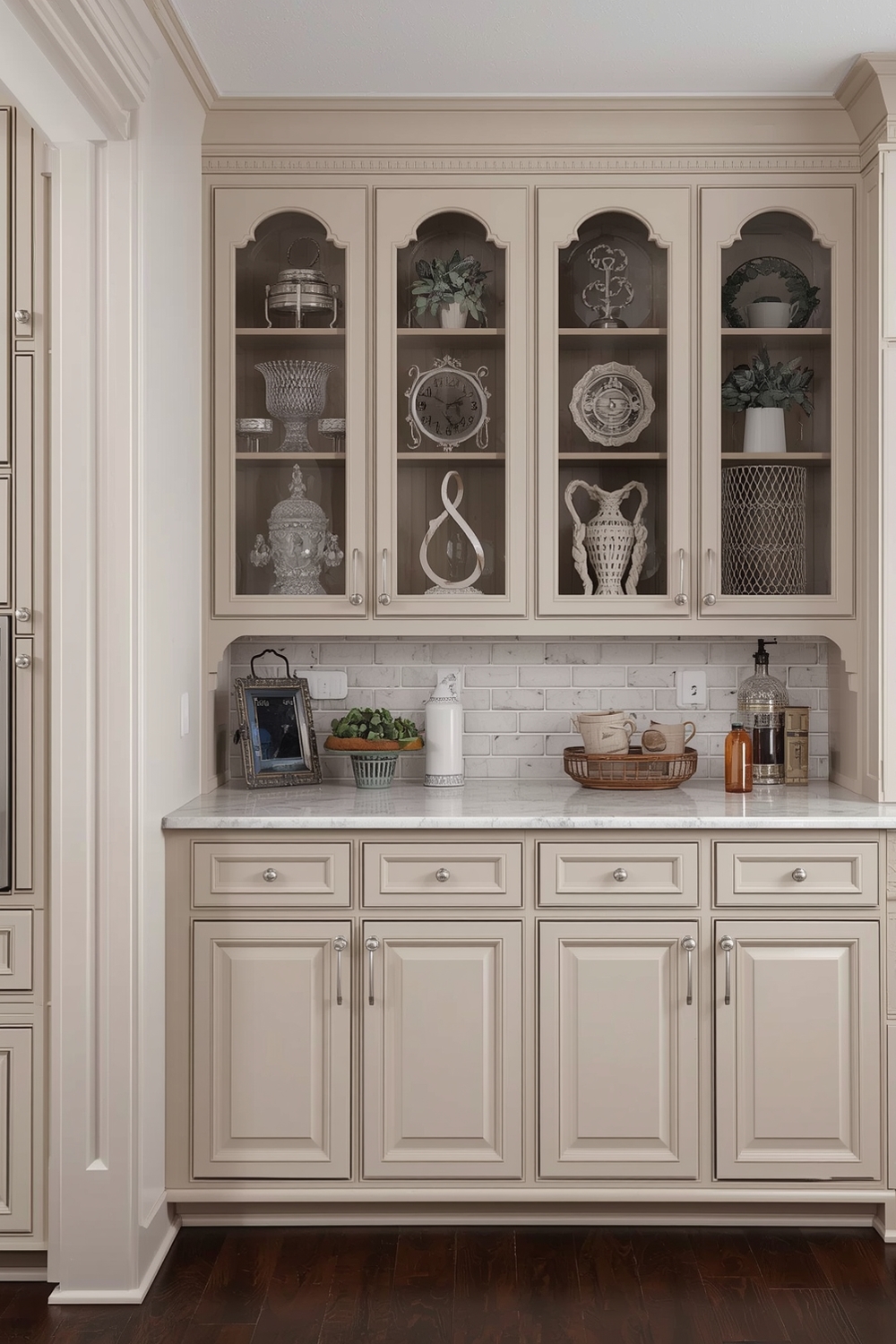 Graceful Beige Kitchen Cabinet Styles