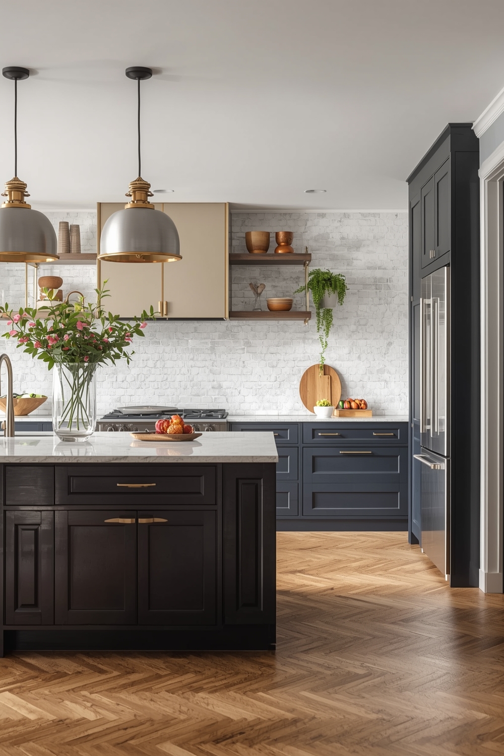 Luminous Two-Toned Kitchen Interiors