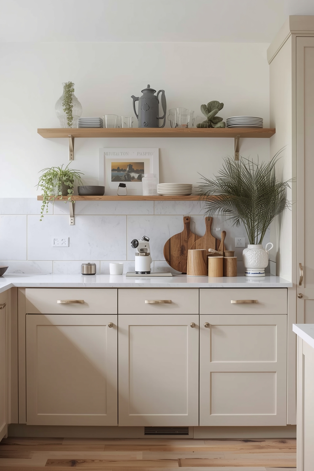 Minimalist Beige Kitchen Cabinet Styles