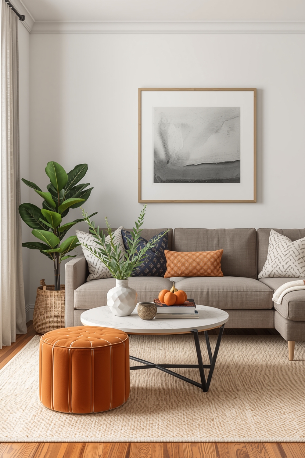 Neutral and Bright Color Layout Plans