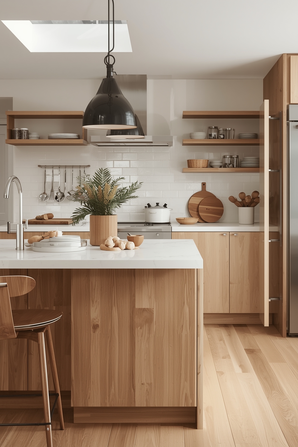 Sophisticated White Oak Kitchen Themes