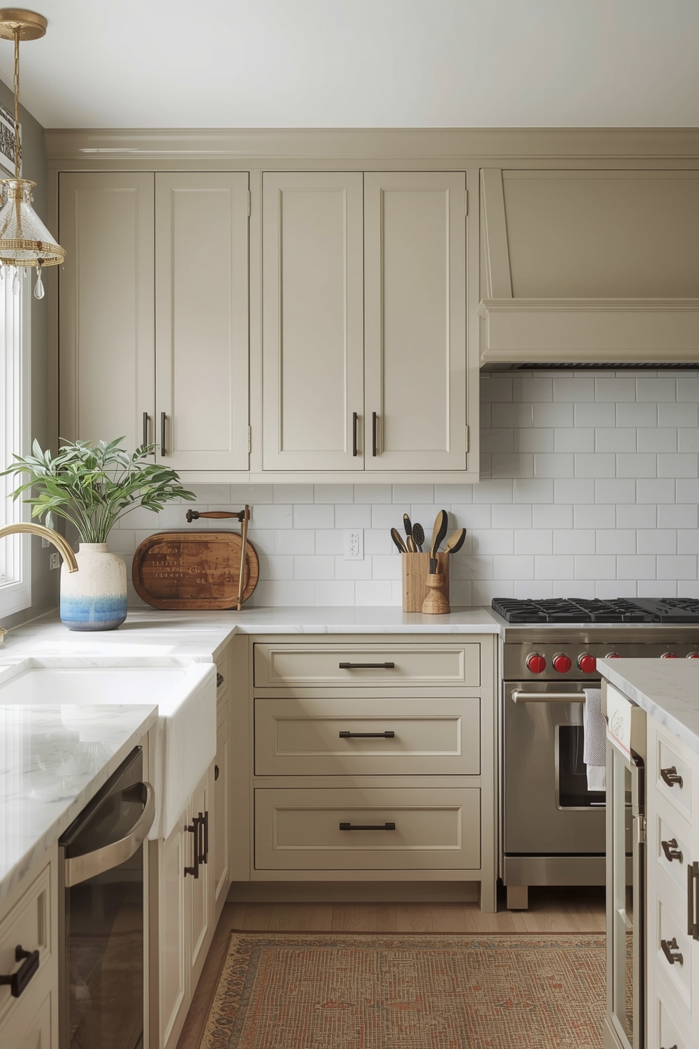 Subtle Beige Kitchen Cabinet Profiles