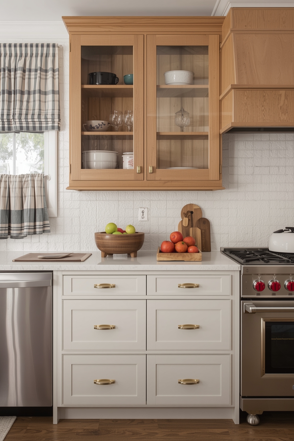 Two-Toned Cabinets for Comfortable Home Kitchens