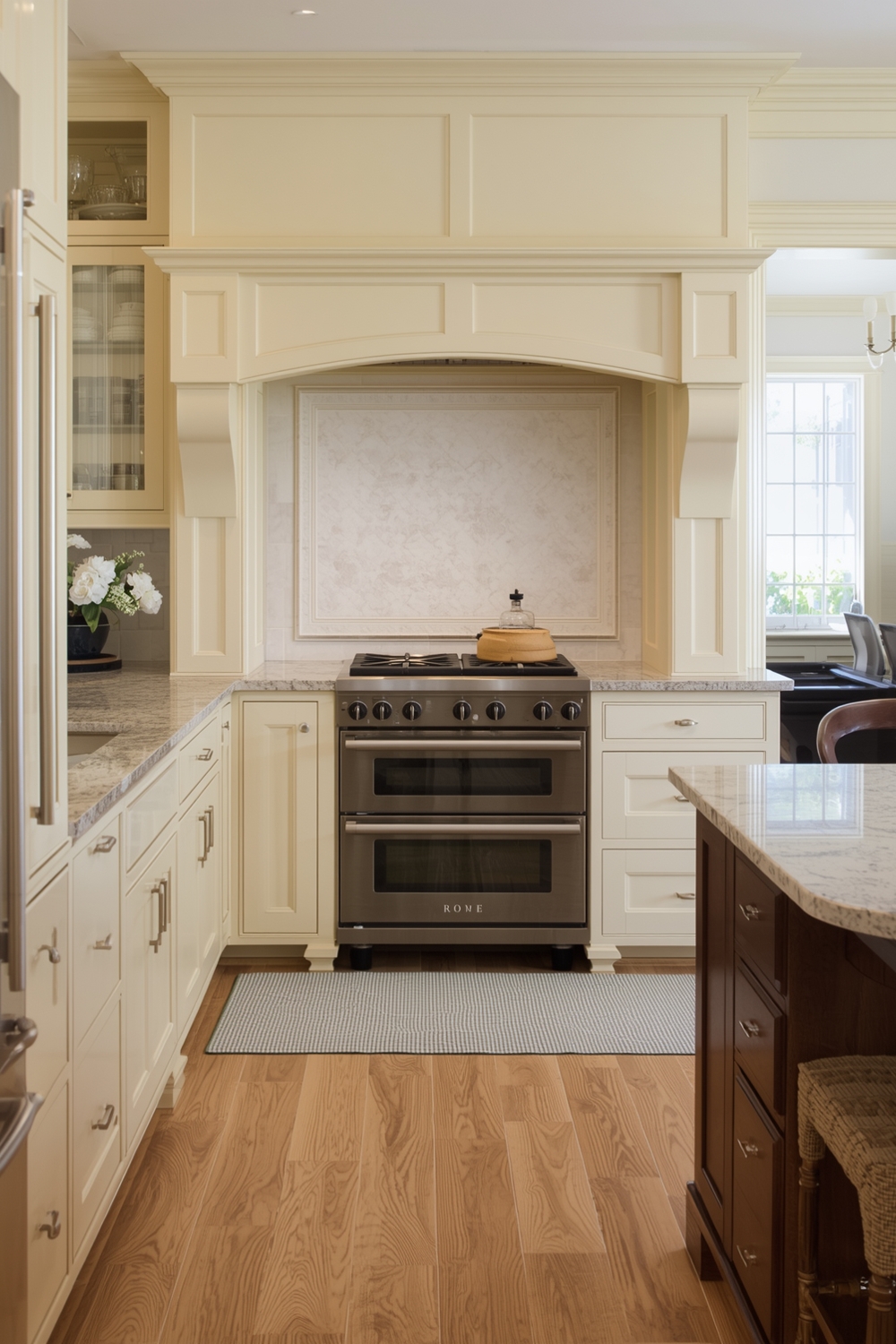 Two-Toned Kitchen Cabinet Floor Plans