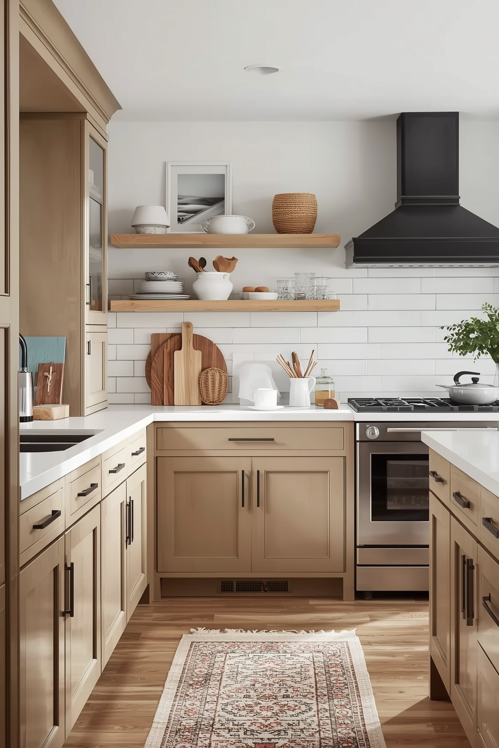 Understated Beige Kitchen Cabinets