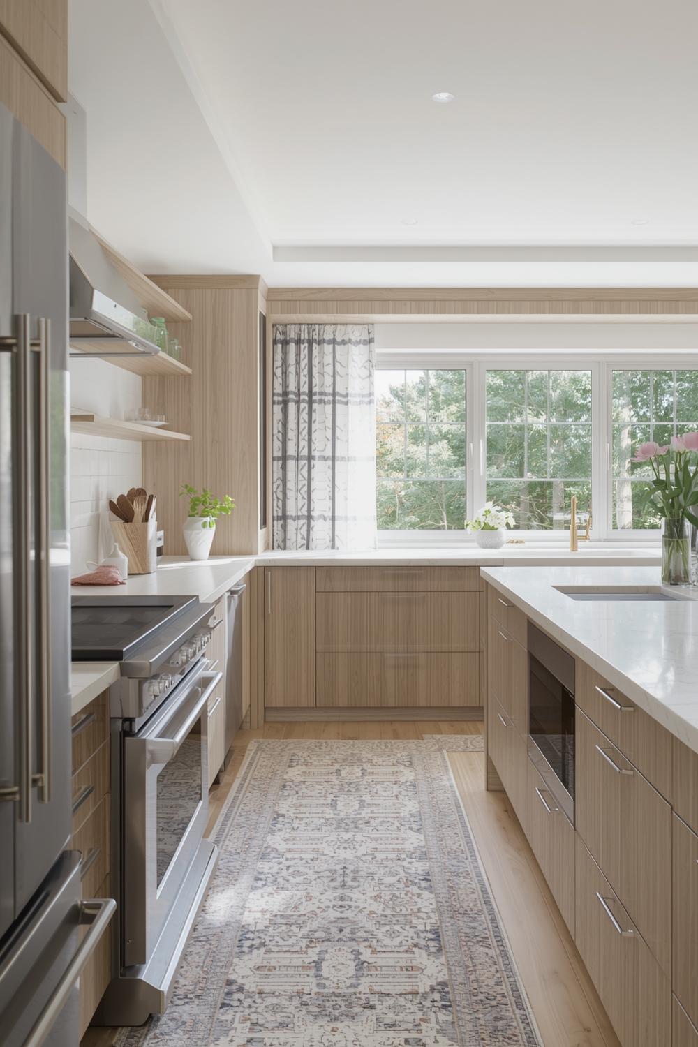 White Oak Kitchen On-Trend Decorative Touches