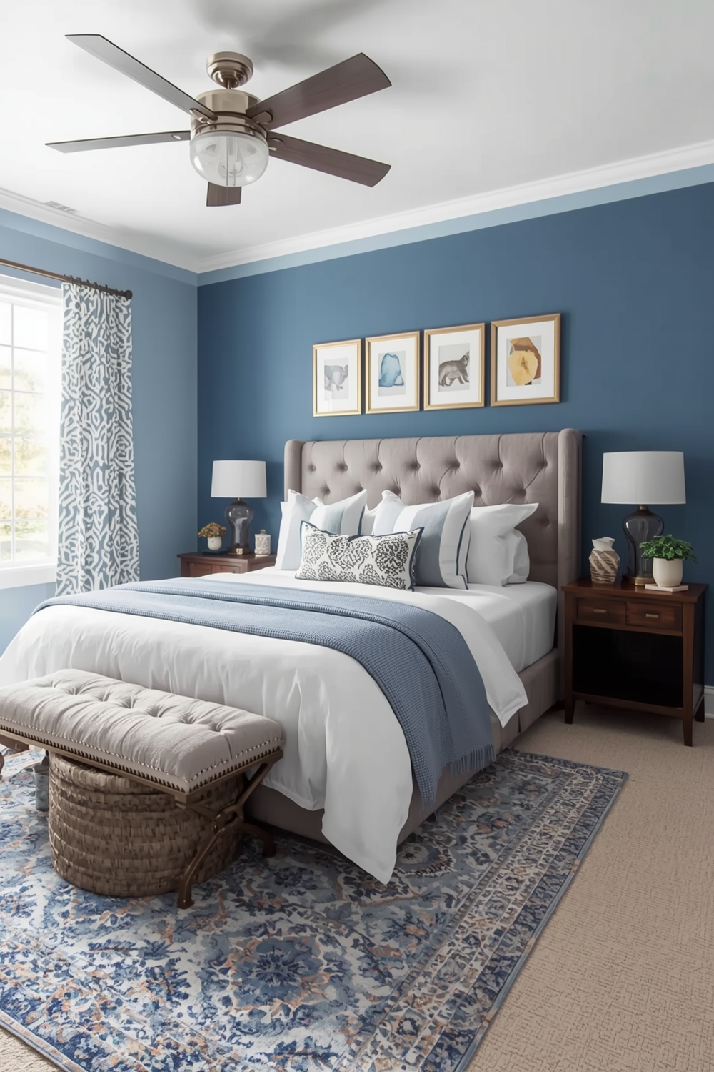 Blue Bedroom Decor Layout Examples