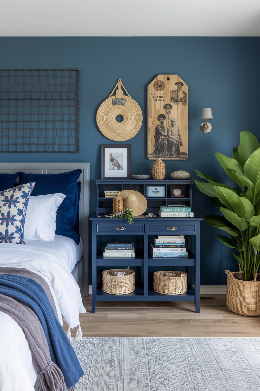 Blue Bedroom Storage Solution Boards