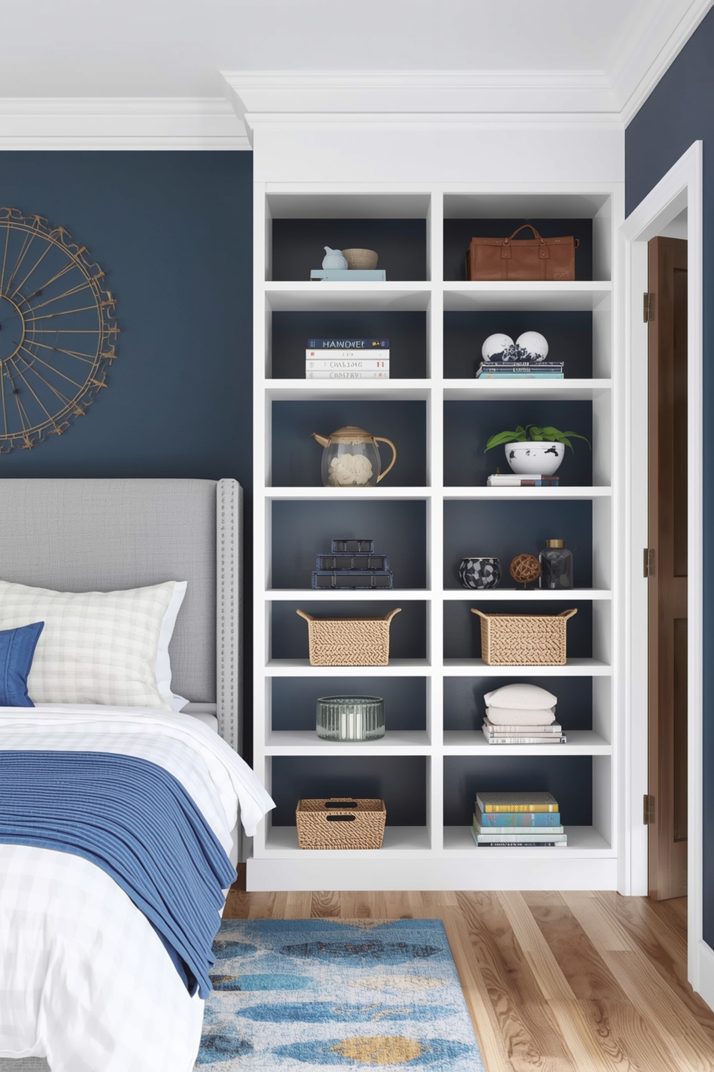 Blue Bedroom Storage Solution Ideas