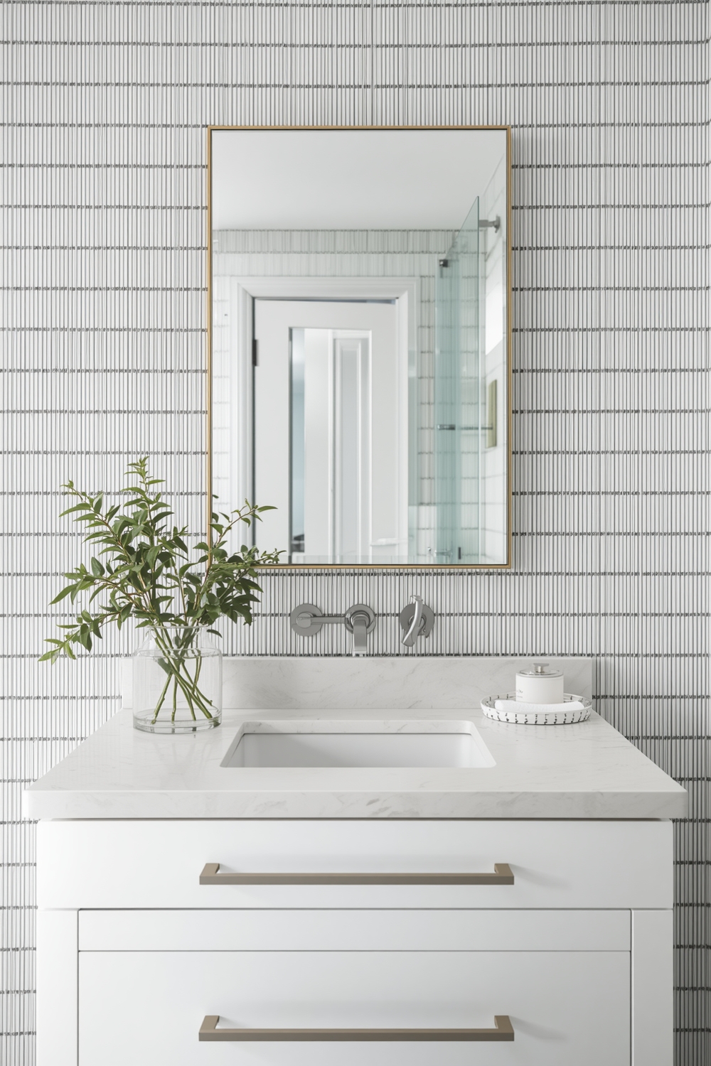 Bright Bathroom Mirror Layout Inspirations