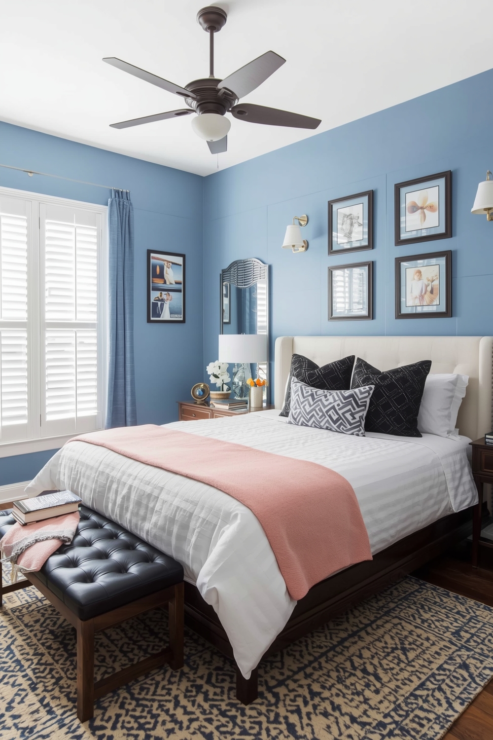 Bright Blue Bedroom Layout Galleries