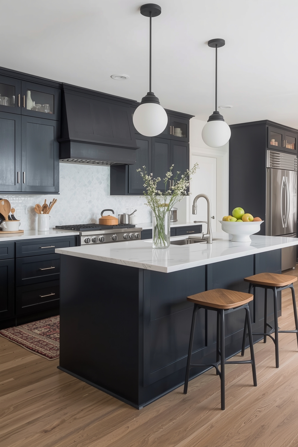 Bright Kitchen Island Layout Examples