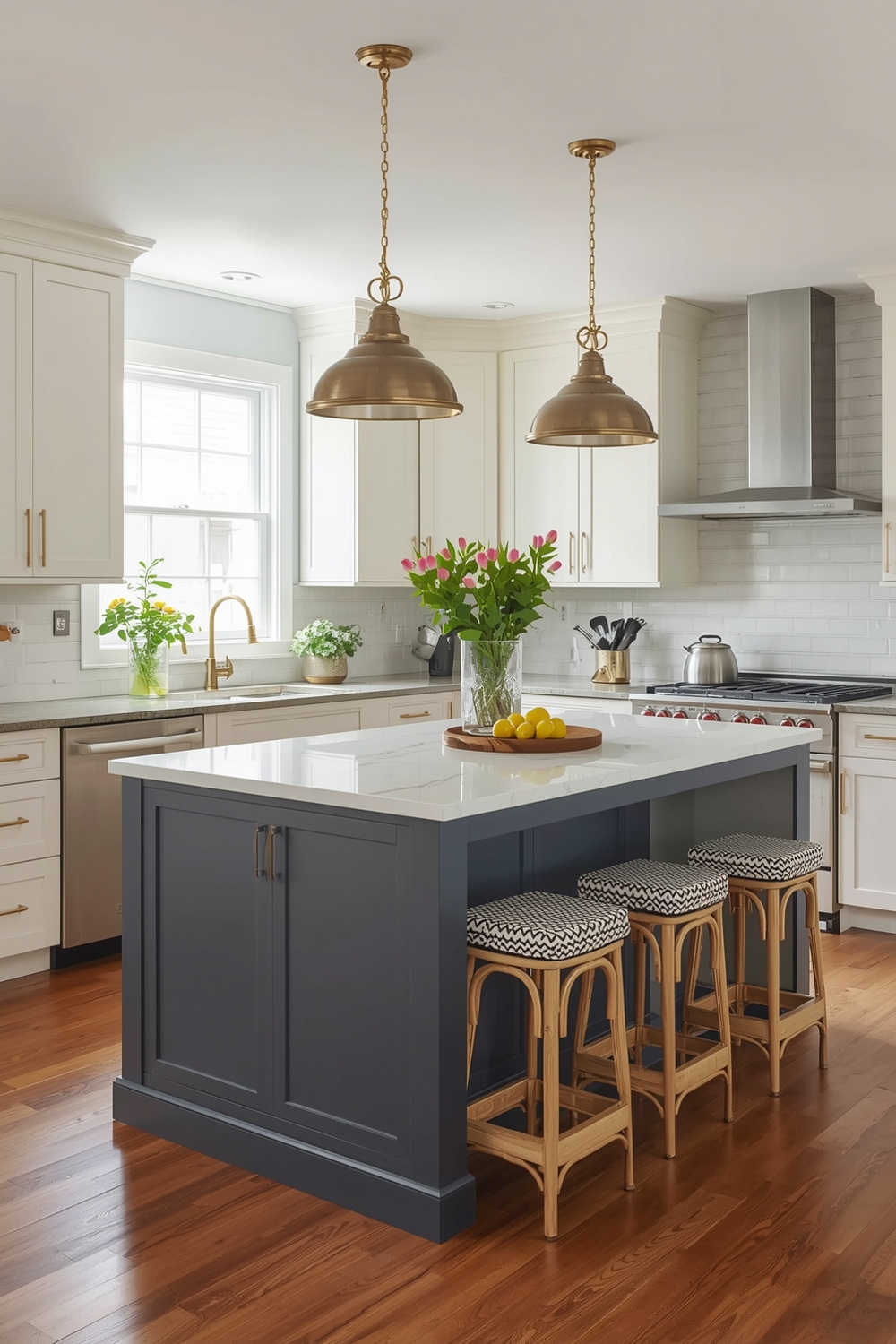 Bright Kitchen Island Layout Inspirations