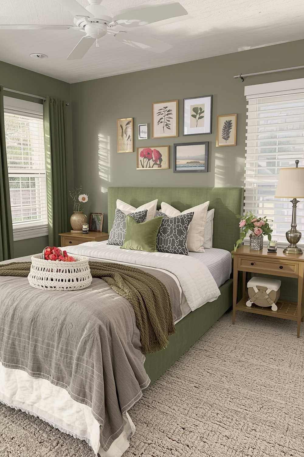 Bright Olive Green Bedroom Idea Boards