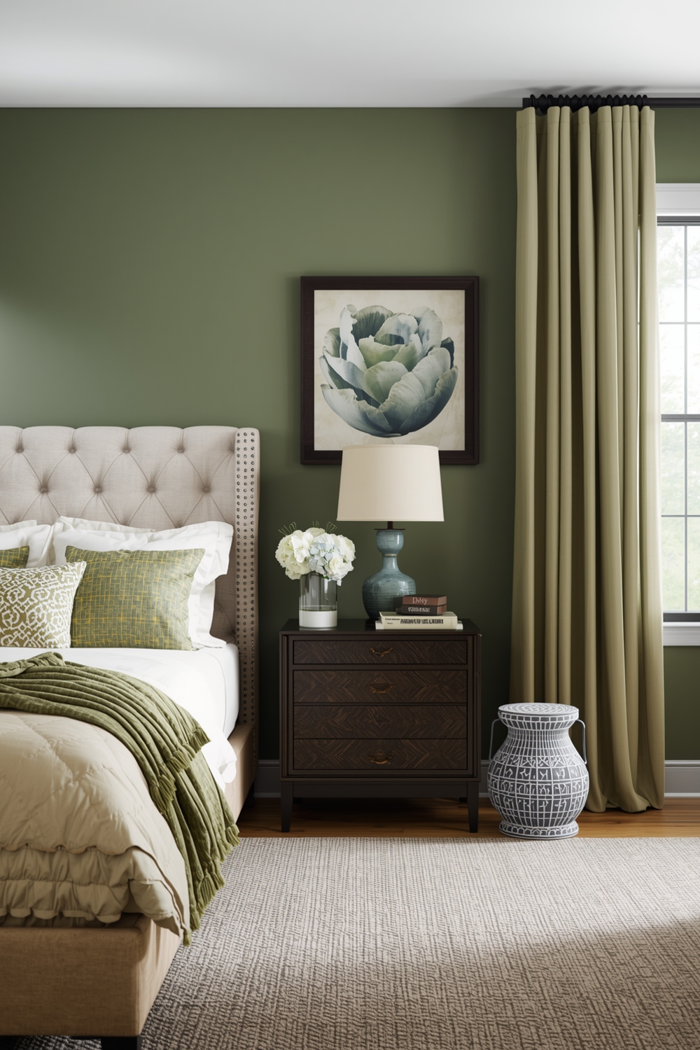 Bright Sage Green Bedroom Layout Inspirations