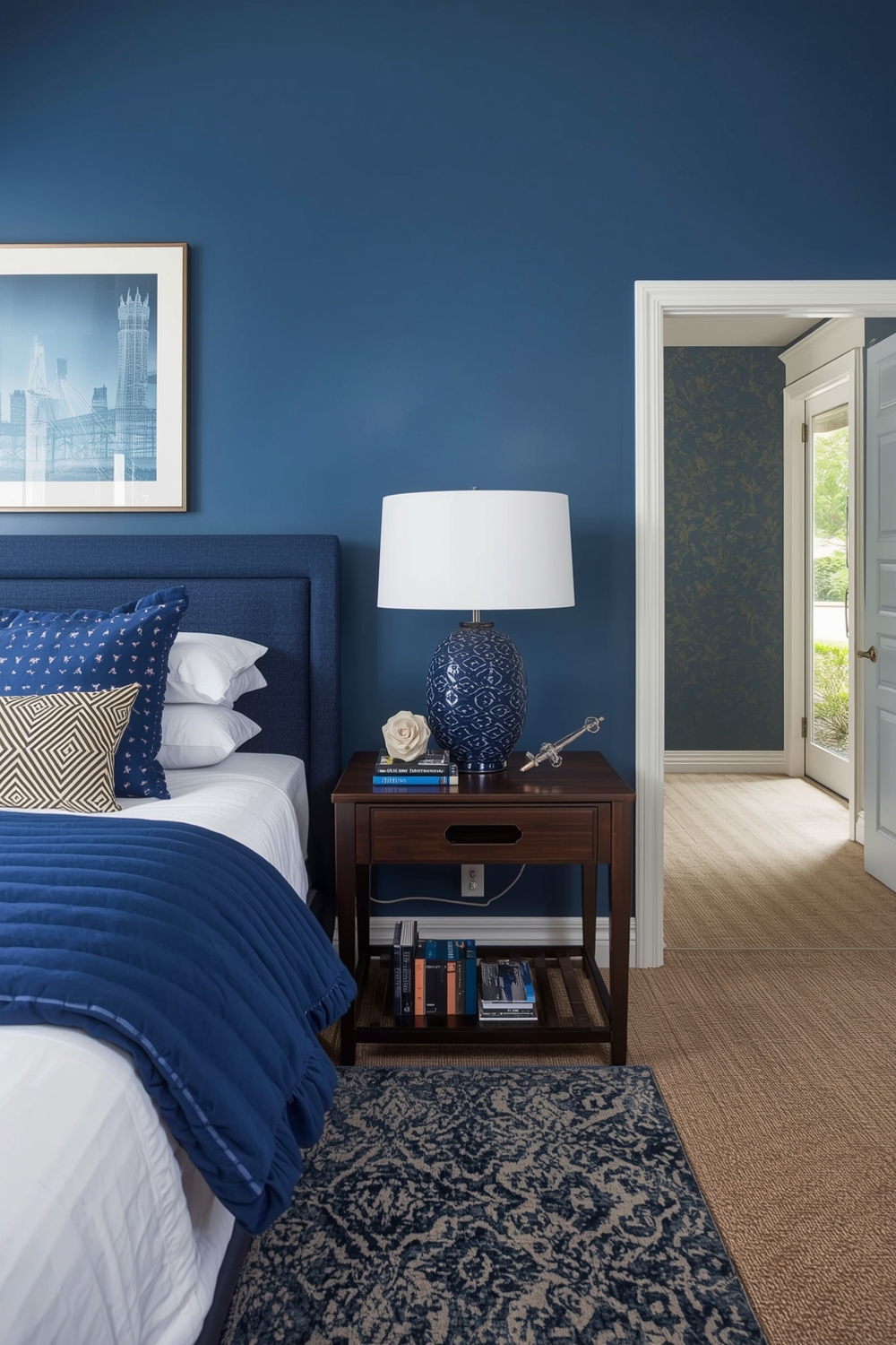 Contemporary Blue Bedroom Design Inspirations