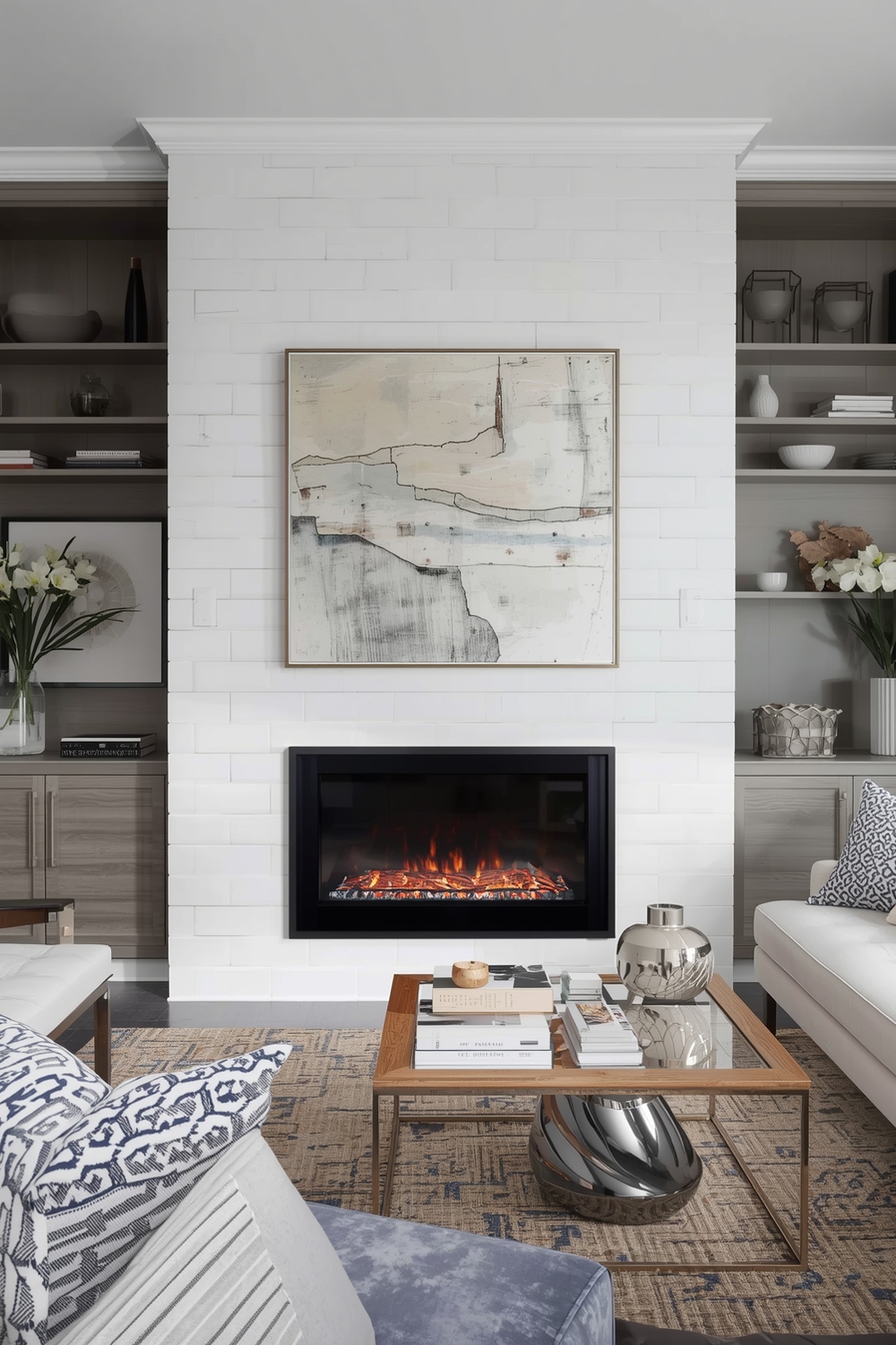 Contemporary Fireplace Layout Galleries