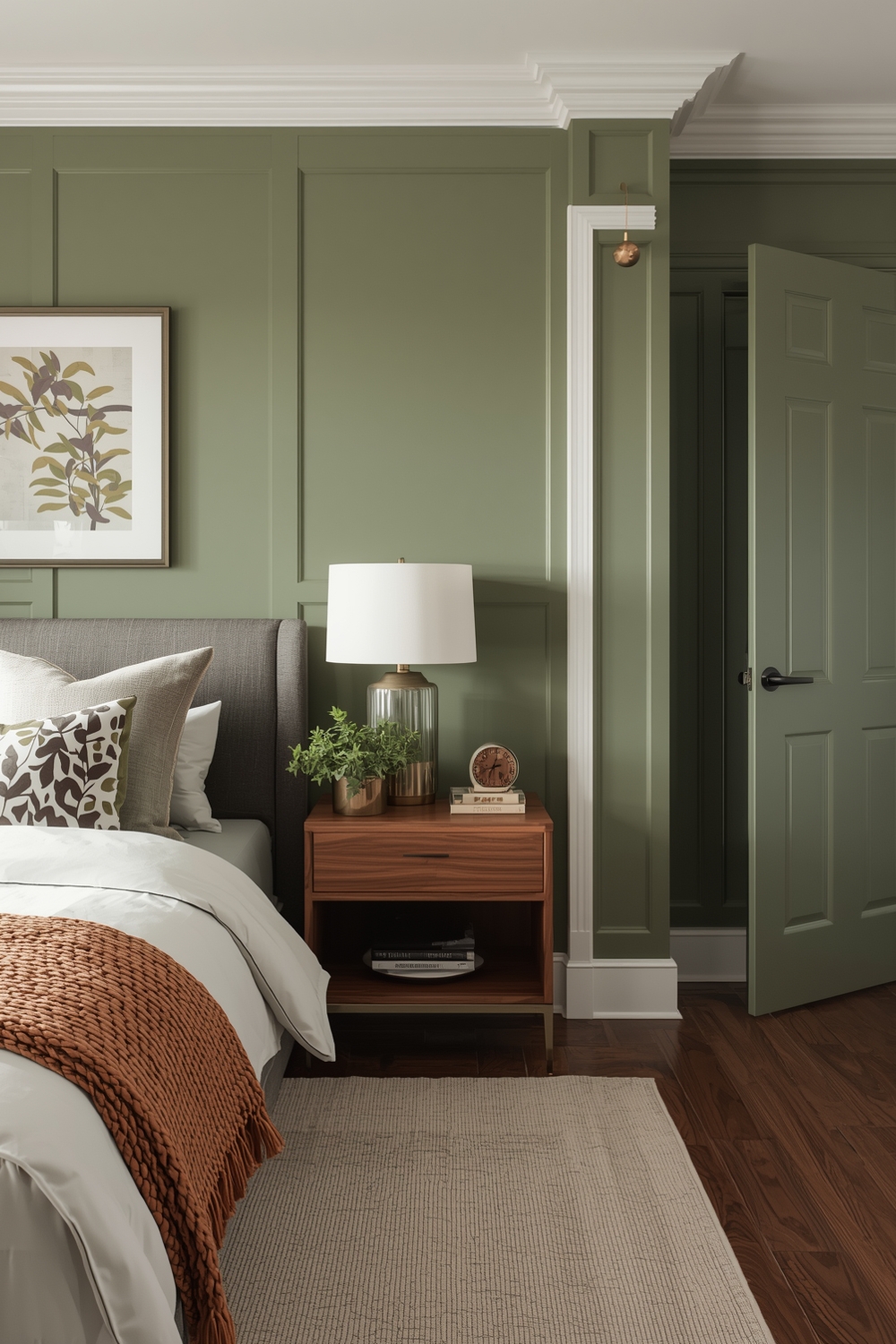 Contemporary Sage Green Bedroom Design Inspirations