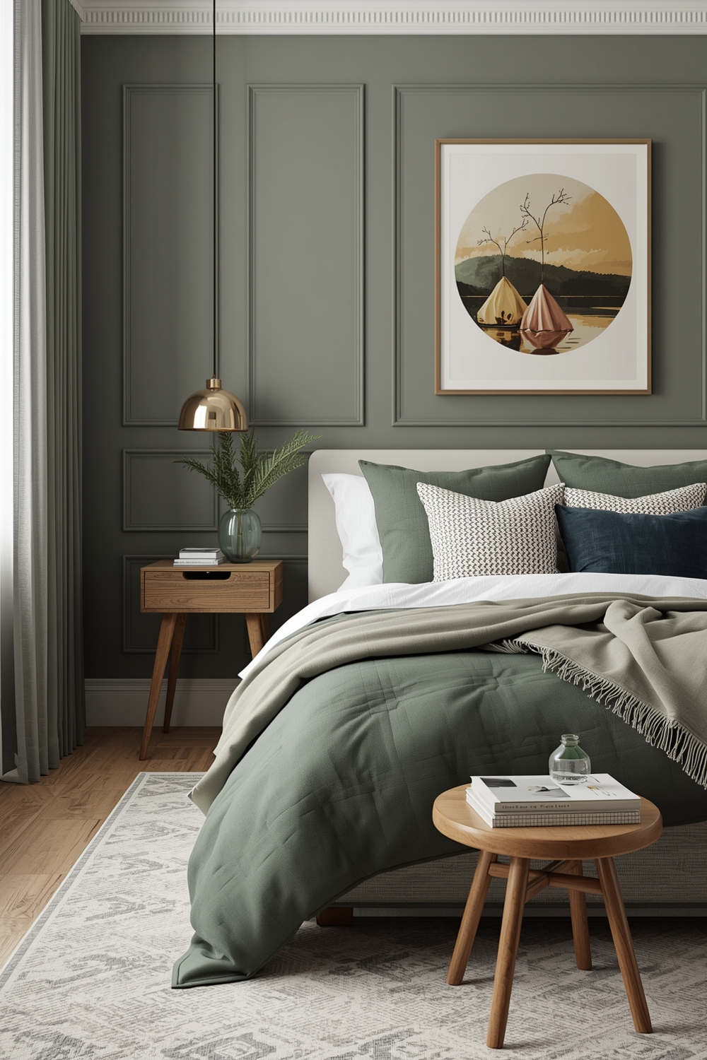 Contemporary Sage Green Bedroom Inspiration Boards