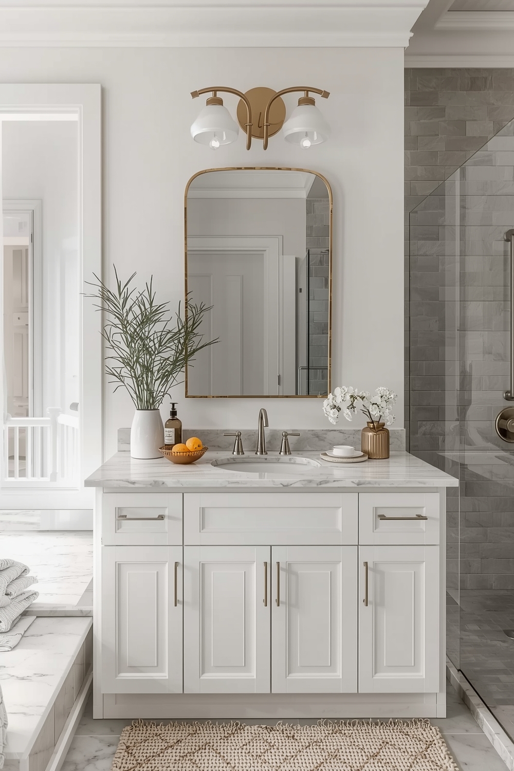 Cozy Bathroom Mirror Idea Examples