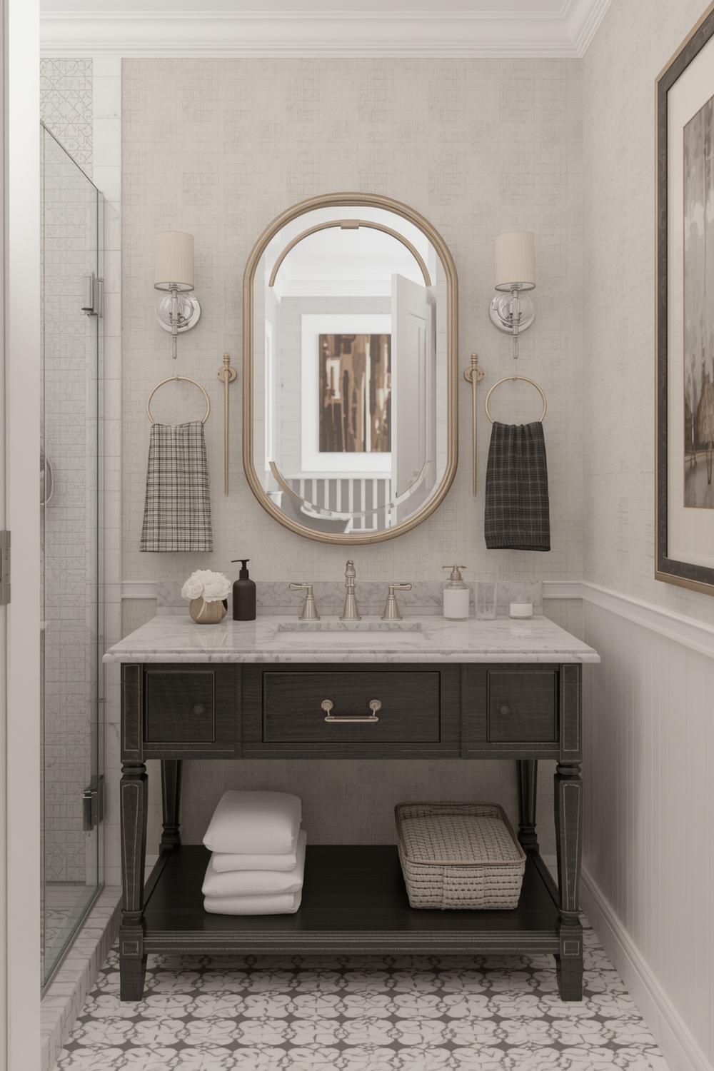 Cozy Bathroom Mirror Layout Galleries
