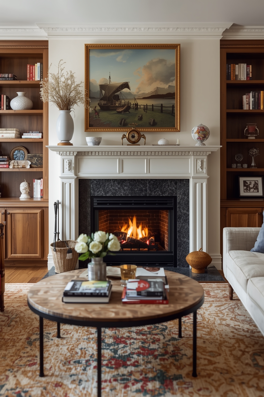 Cozy Fireplace Design Layout Examples