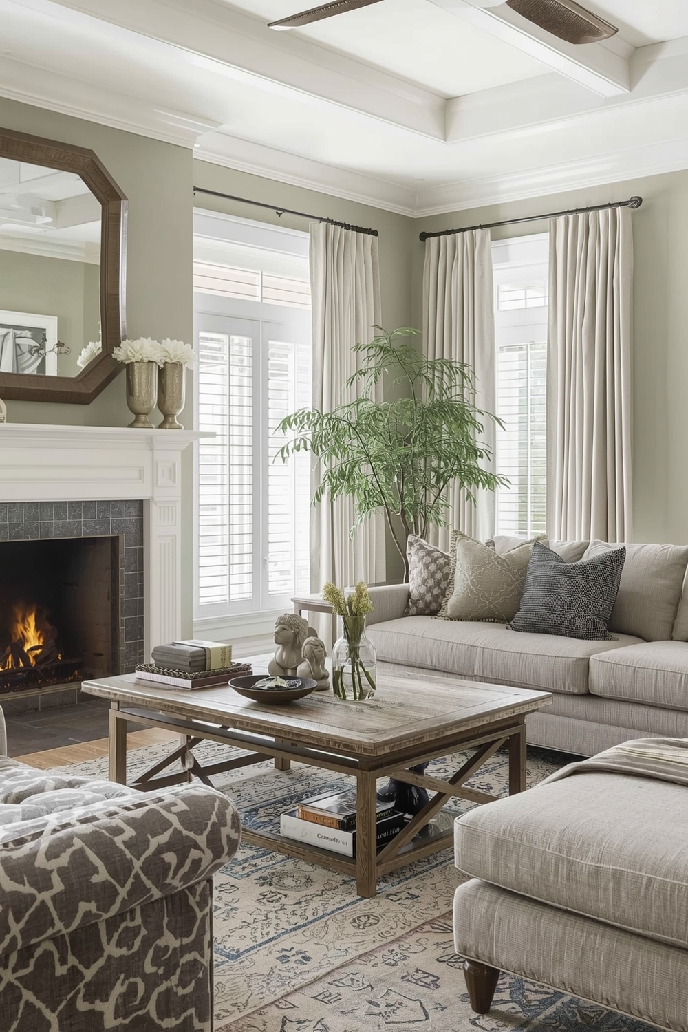 Cozy Sage Green Living Room Design Galleries