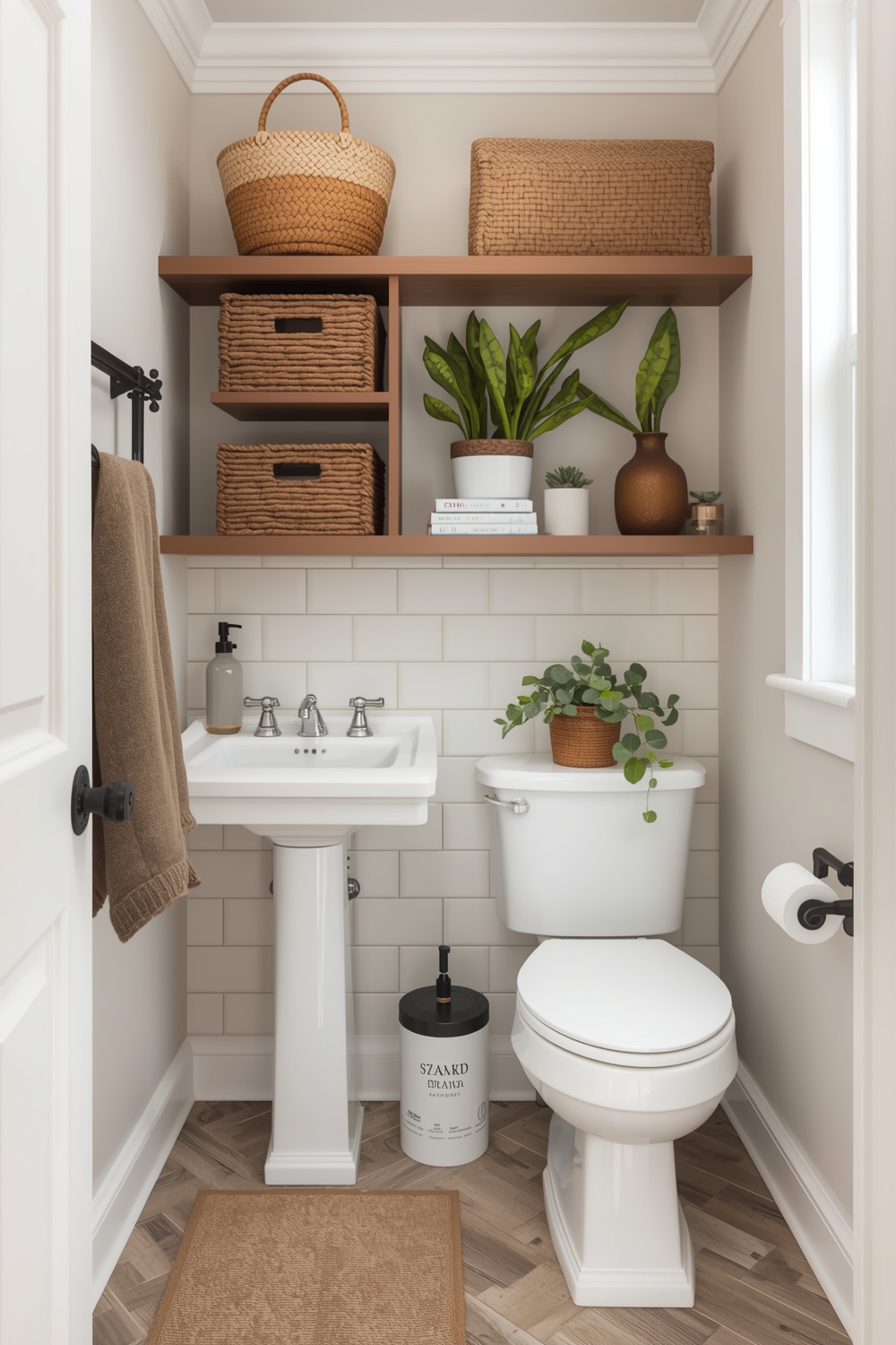 Cozy Small Bathroom Storage Solutions