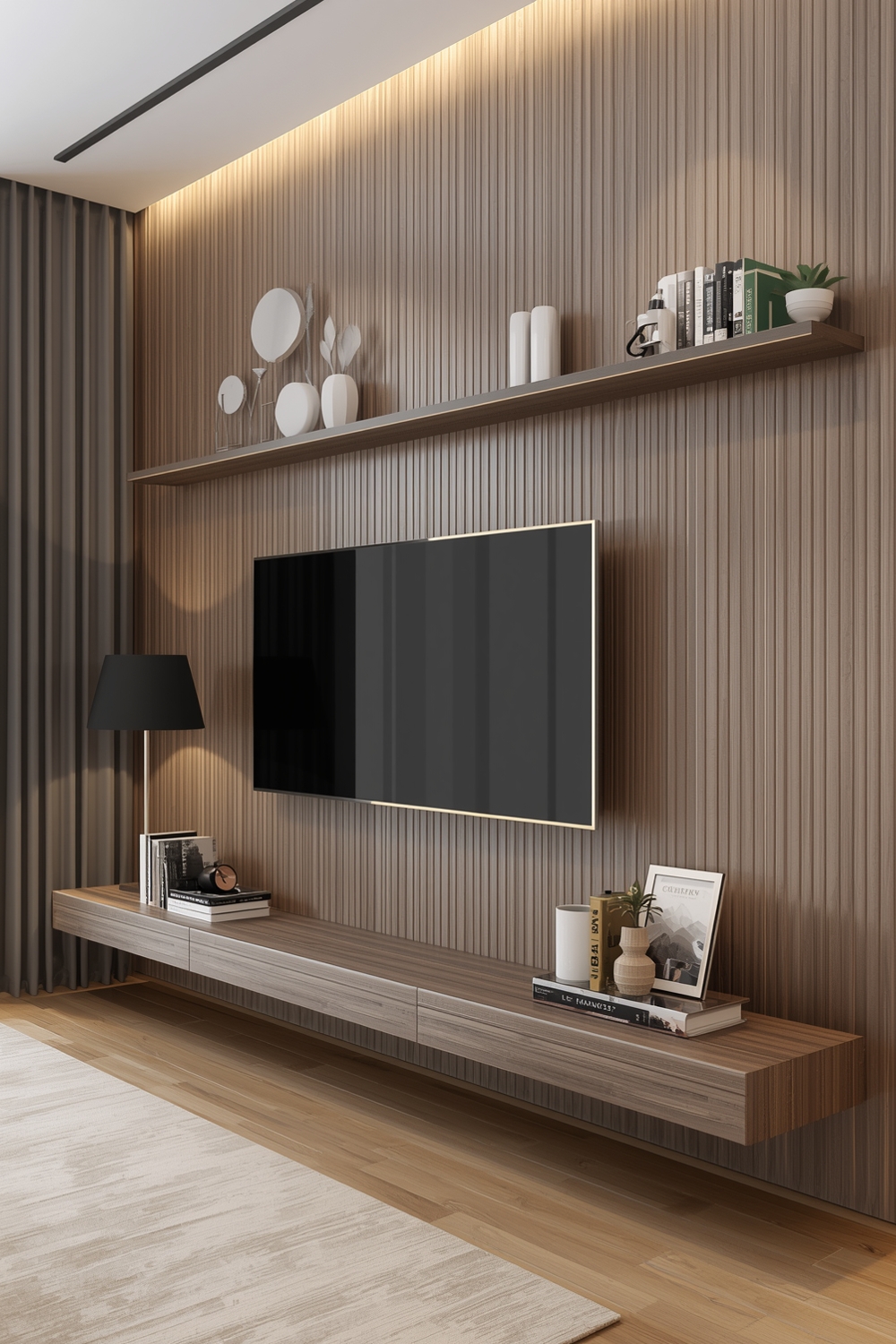 Cozy TV Wall Idea Concepts
