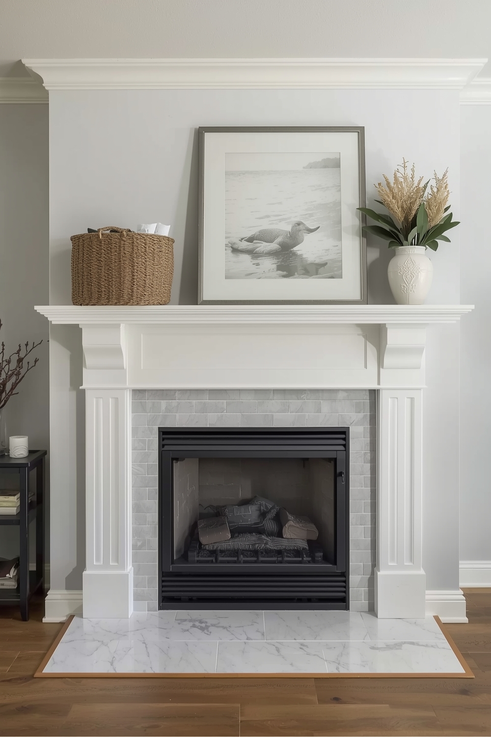 Farmhouse Fireplace Combination Galleries