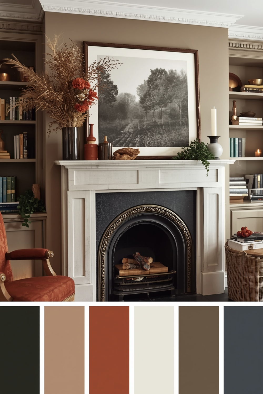 Fireplace Color Palette Ideas
