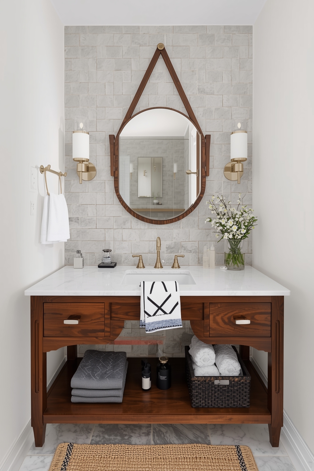 Functional Bathroom Mirror Layout Examples