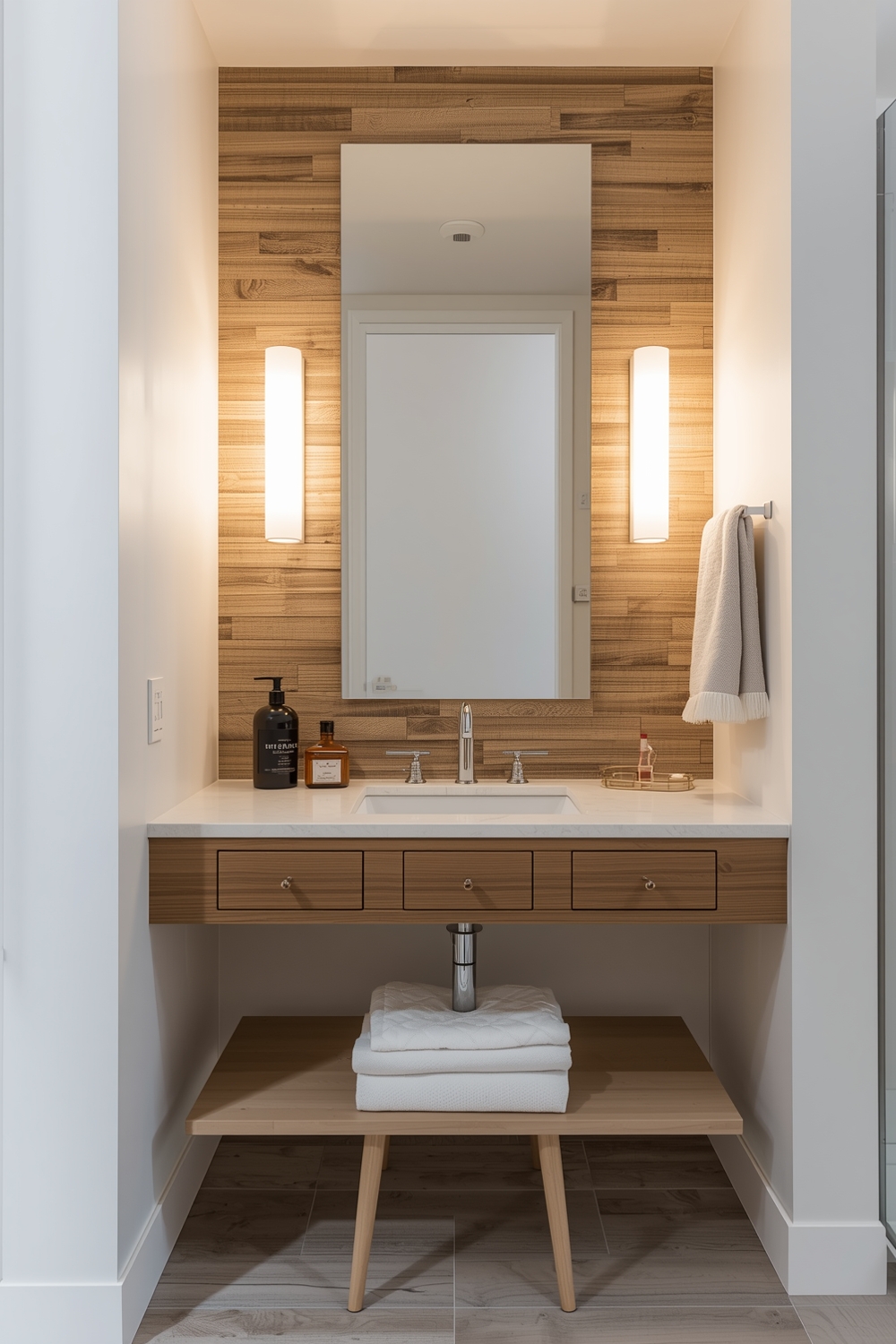 Functional Bathroom Mirror Workspace Concepts