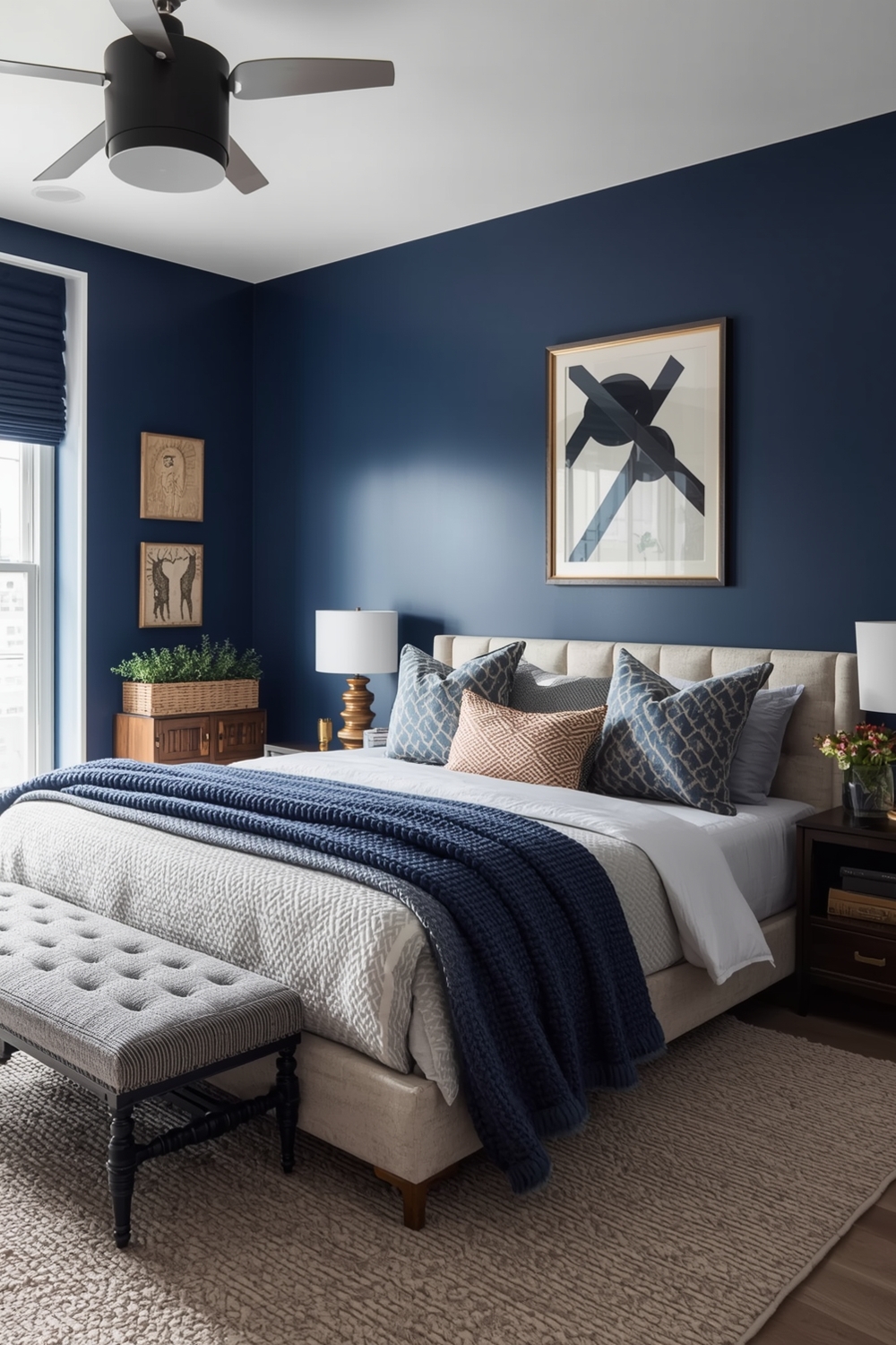 Functional Blue Bedroom Concept Ideas
