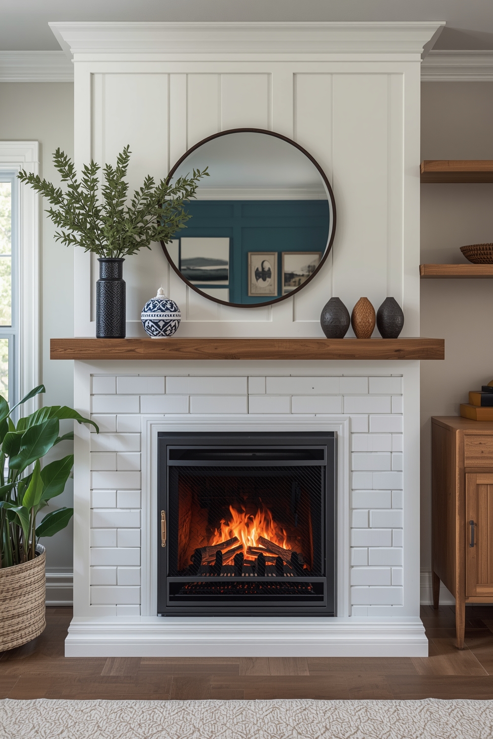 Functional Fireplace Workspace Concepts