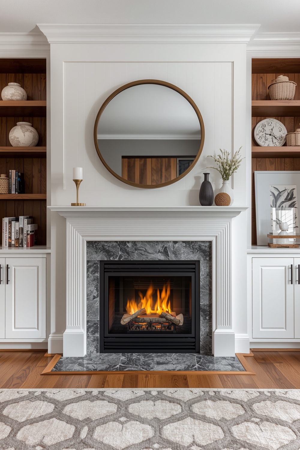 Functional Fireplace Workspace Layouts