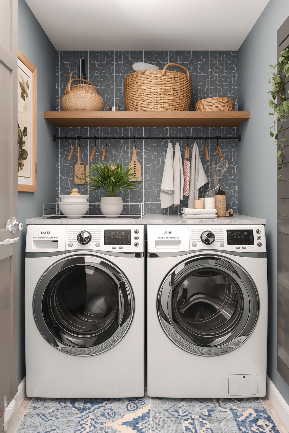 Functional Laundry Room Workspace Plans
