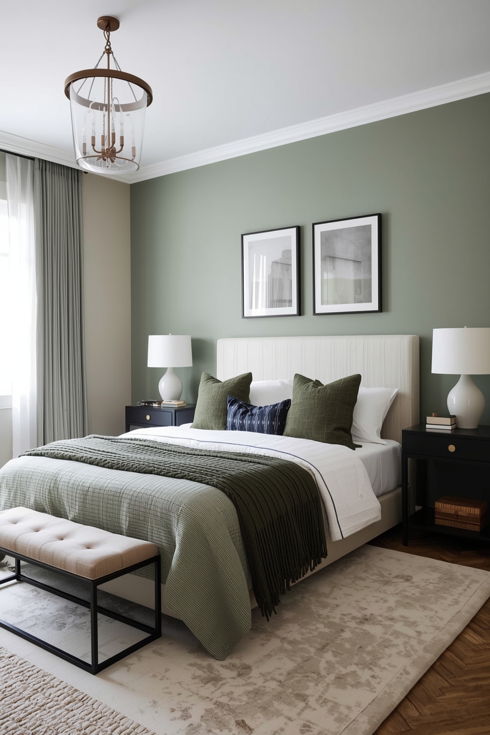 Functional Sage Green Bedroom Concept Ideas