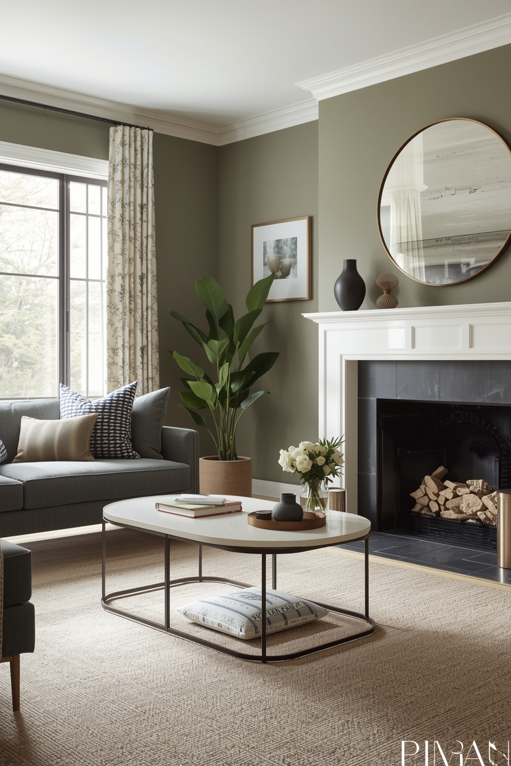 Functional Sage Green Living Room Concept Ideas