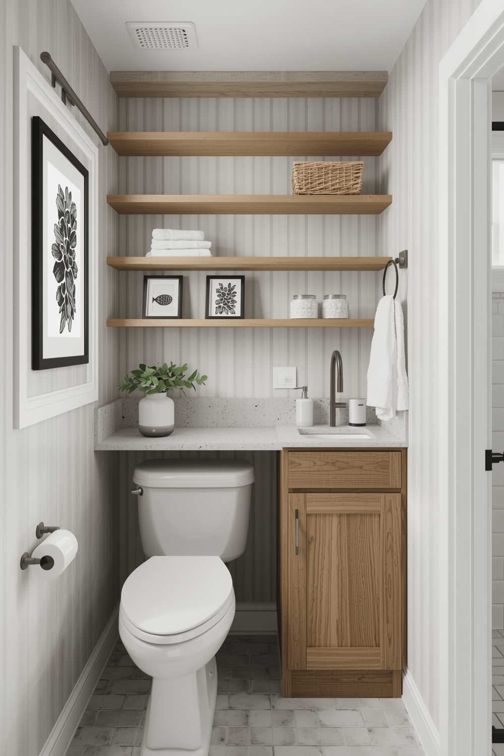 Functional Small Bathroom Workspace Concepts