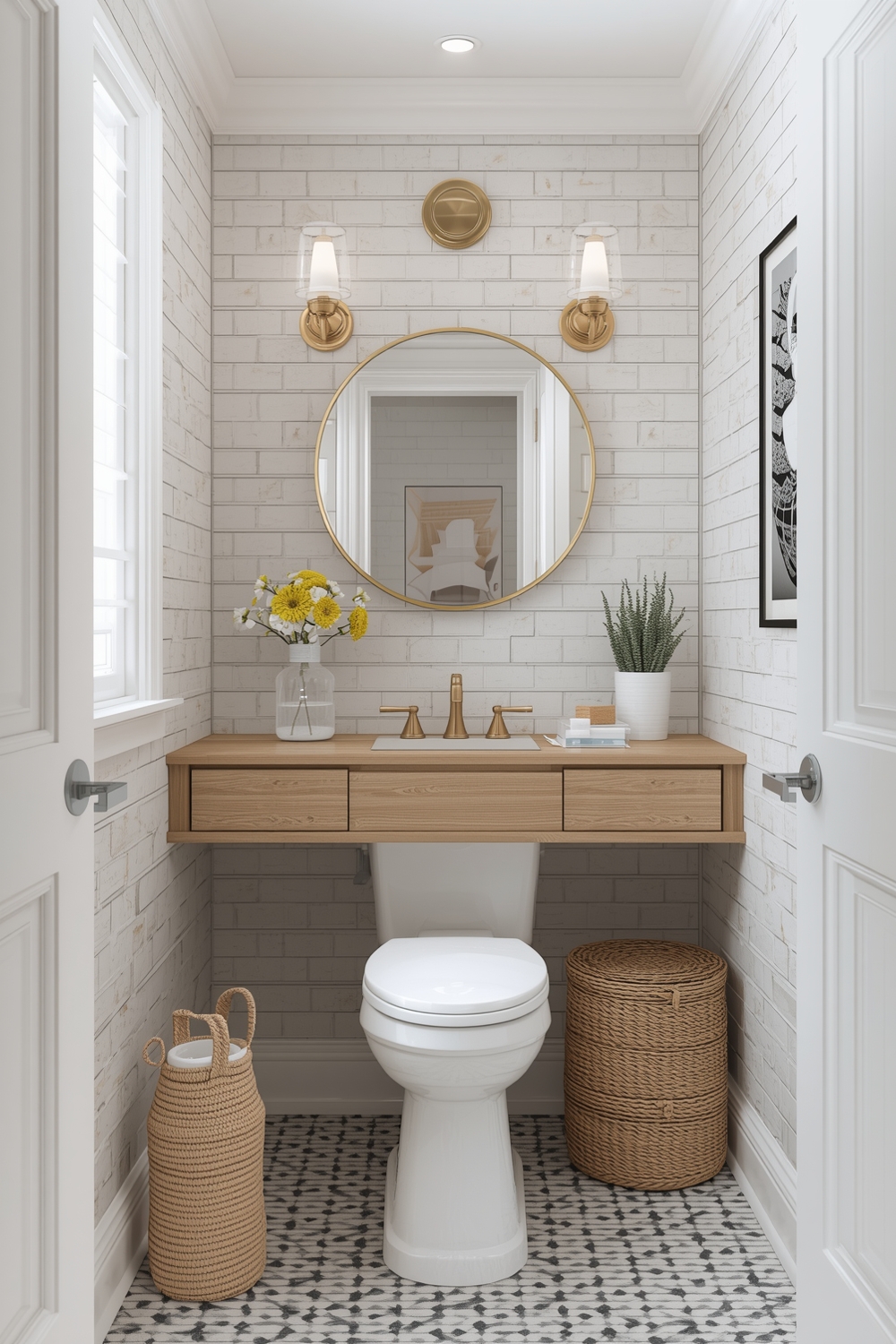 Functional Small Bathroom Workspace Layouts