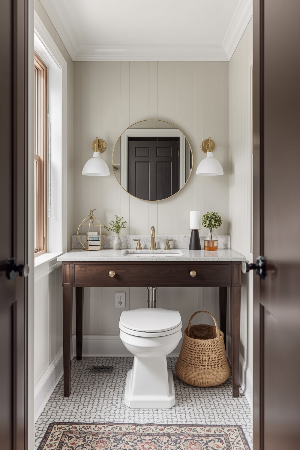 Functional Small Bathroom Workspace Plans