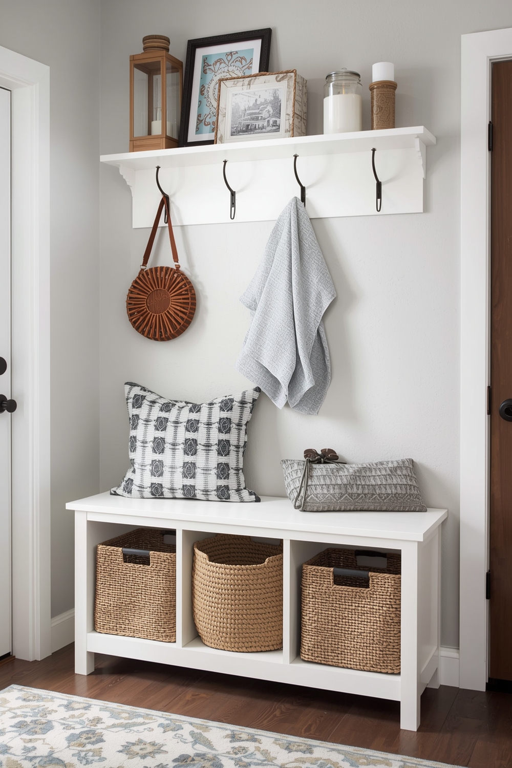 Functional Small Entryway Storage Plans