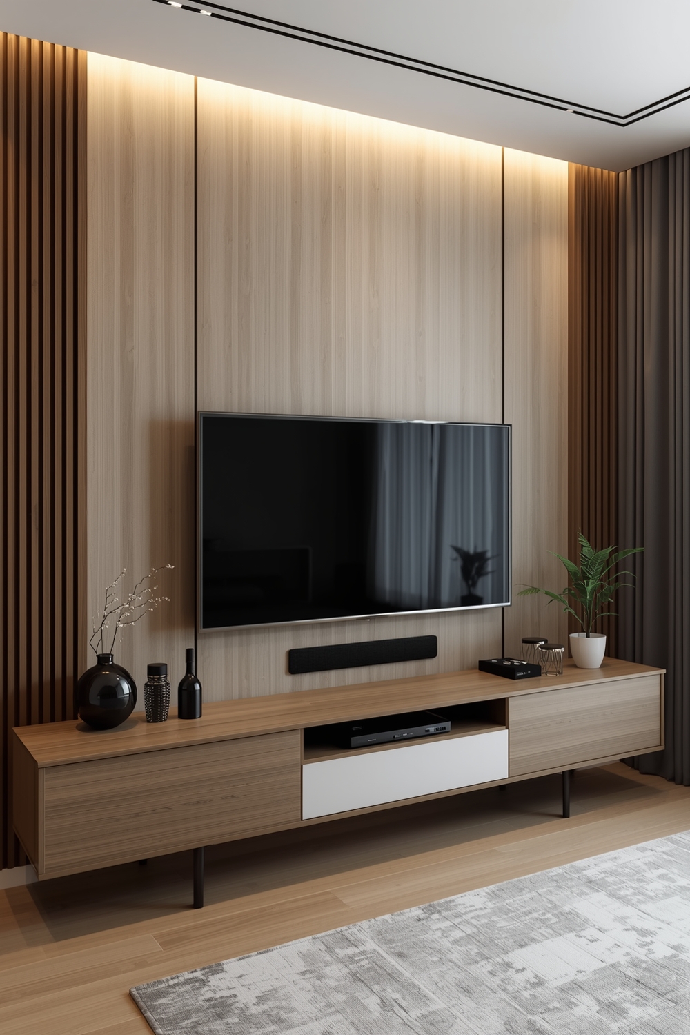 Functional TV Wall Layout Examples